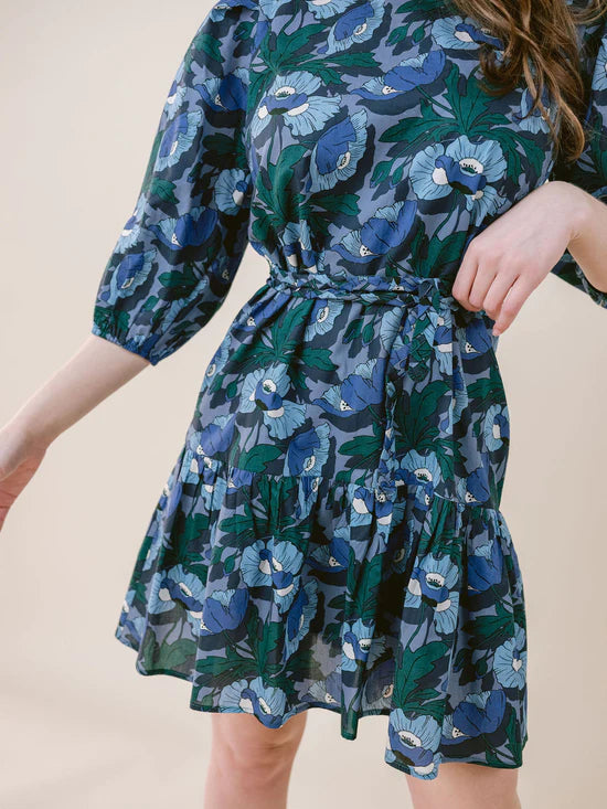 Zoe Dress | Poppy Blue