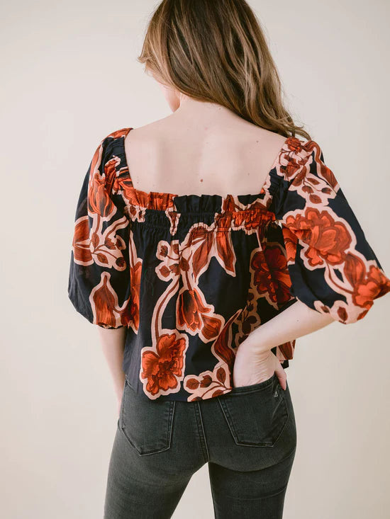 Bella Blouse | Rustic Floral