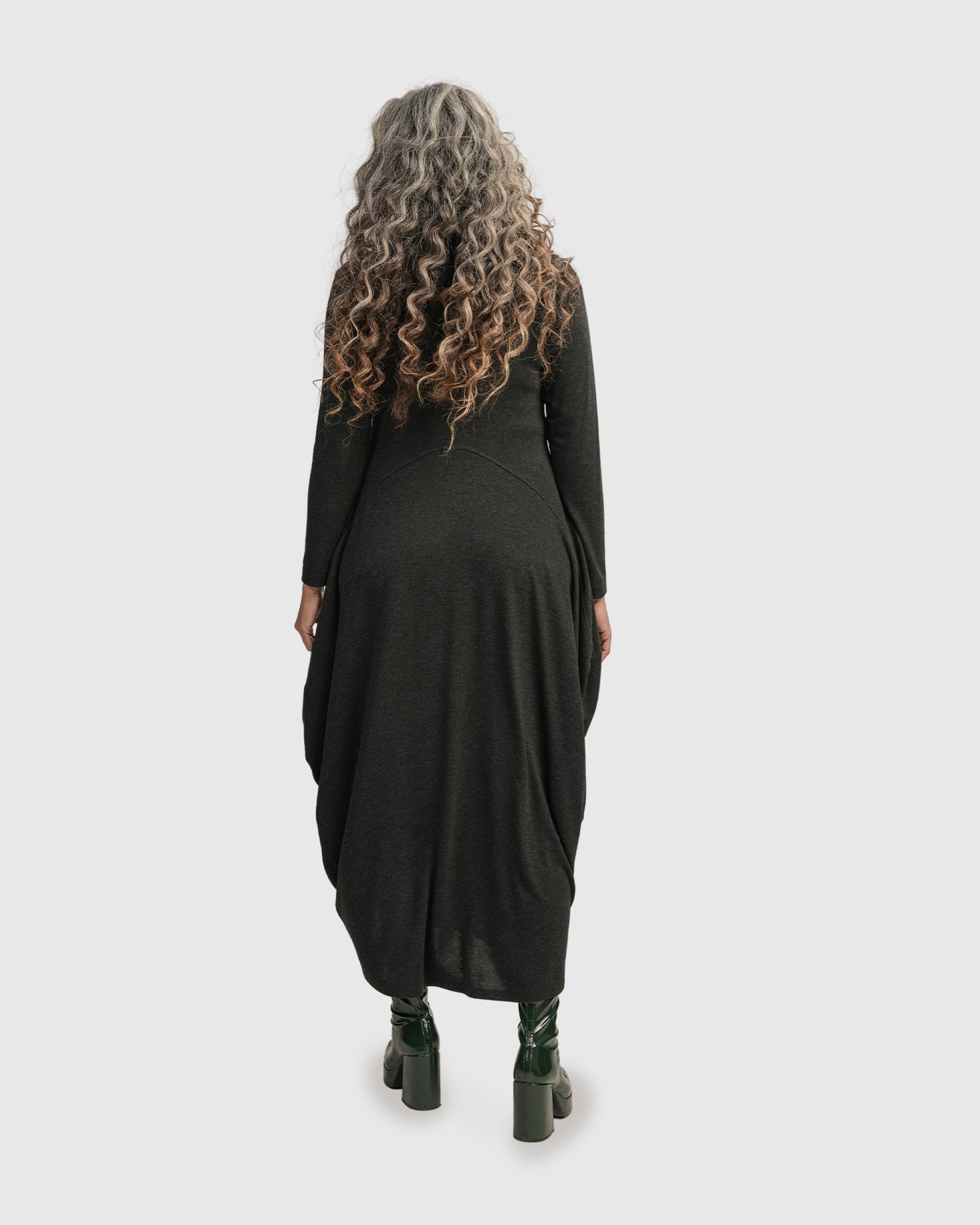 Charcoal Knit Dress