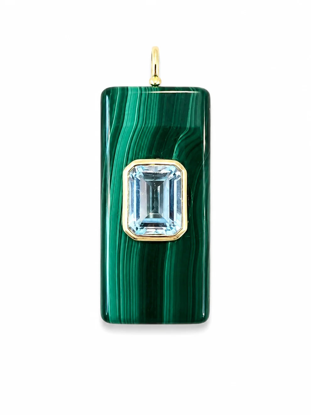 Malachite Rectangle Pendant