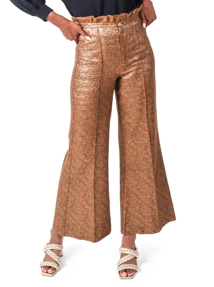Ruffle Flares | French Gold