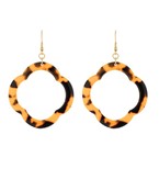Tortoise Clover Earring