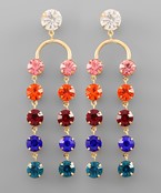 Stone Drop Earrings | Multi