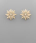 Crystal Flower Earrings
