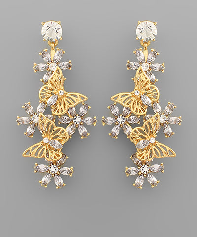 Butterfly Drop Earrings