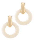 Door Knocker Earring | Ivory