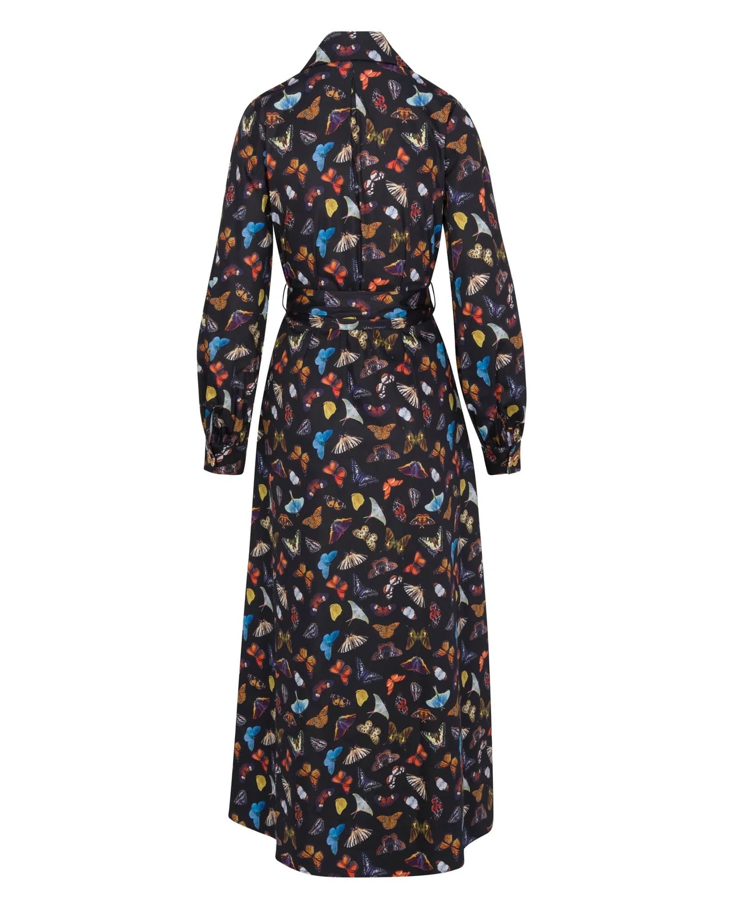 Butterfly Maxi Shirt Dress