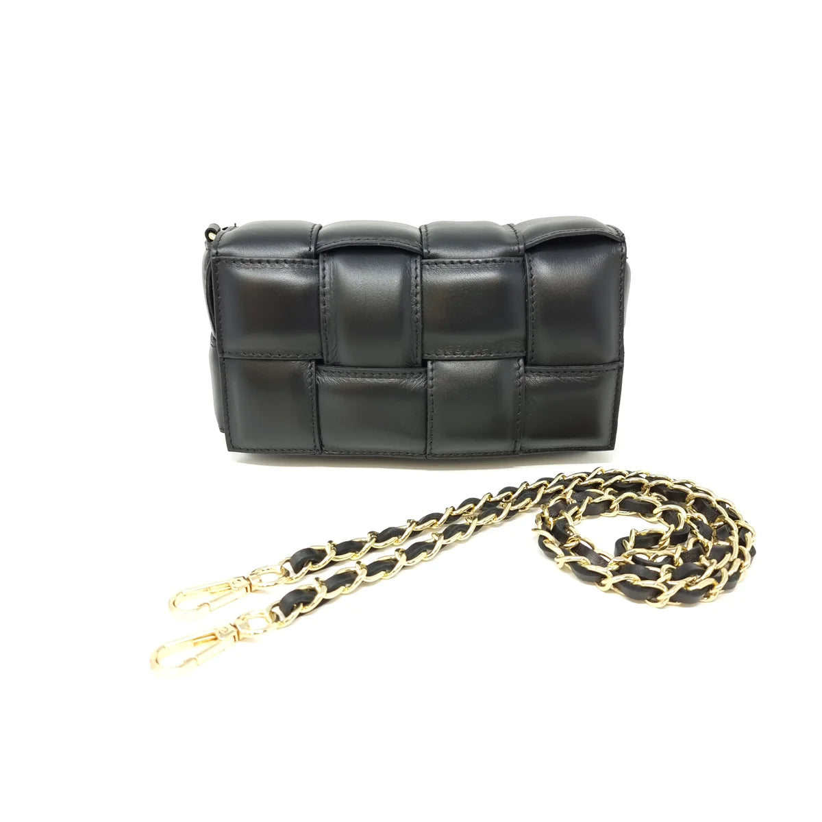 Small Black Quilted Bag