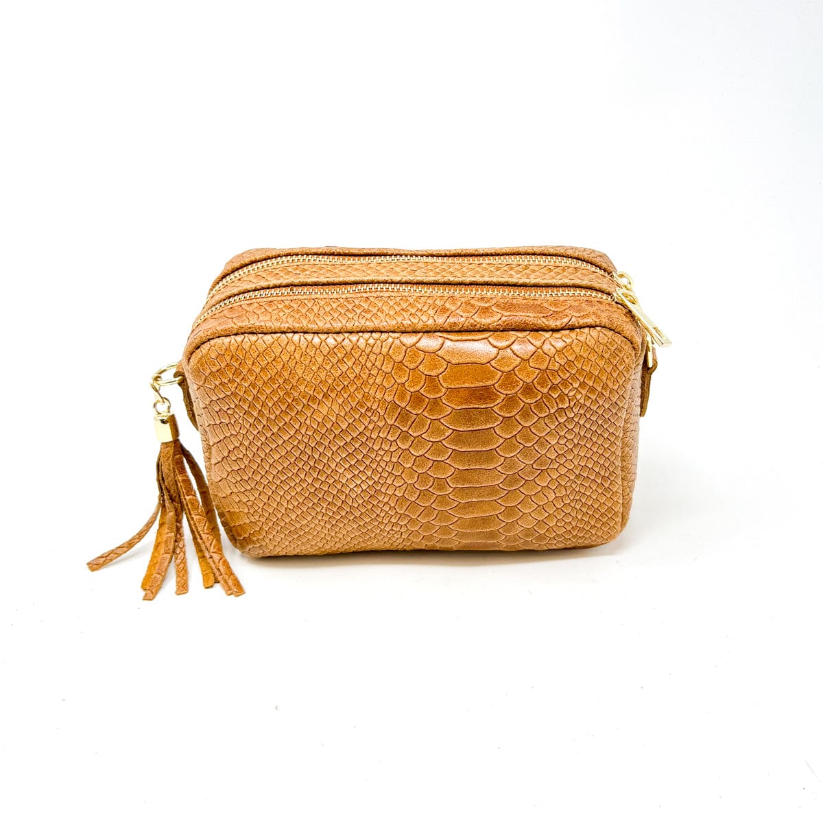 Croc Camera Bag | Camel