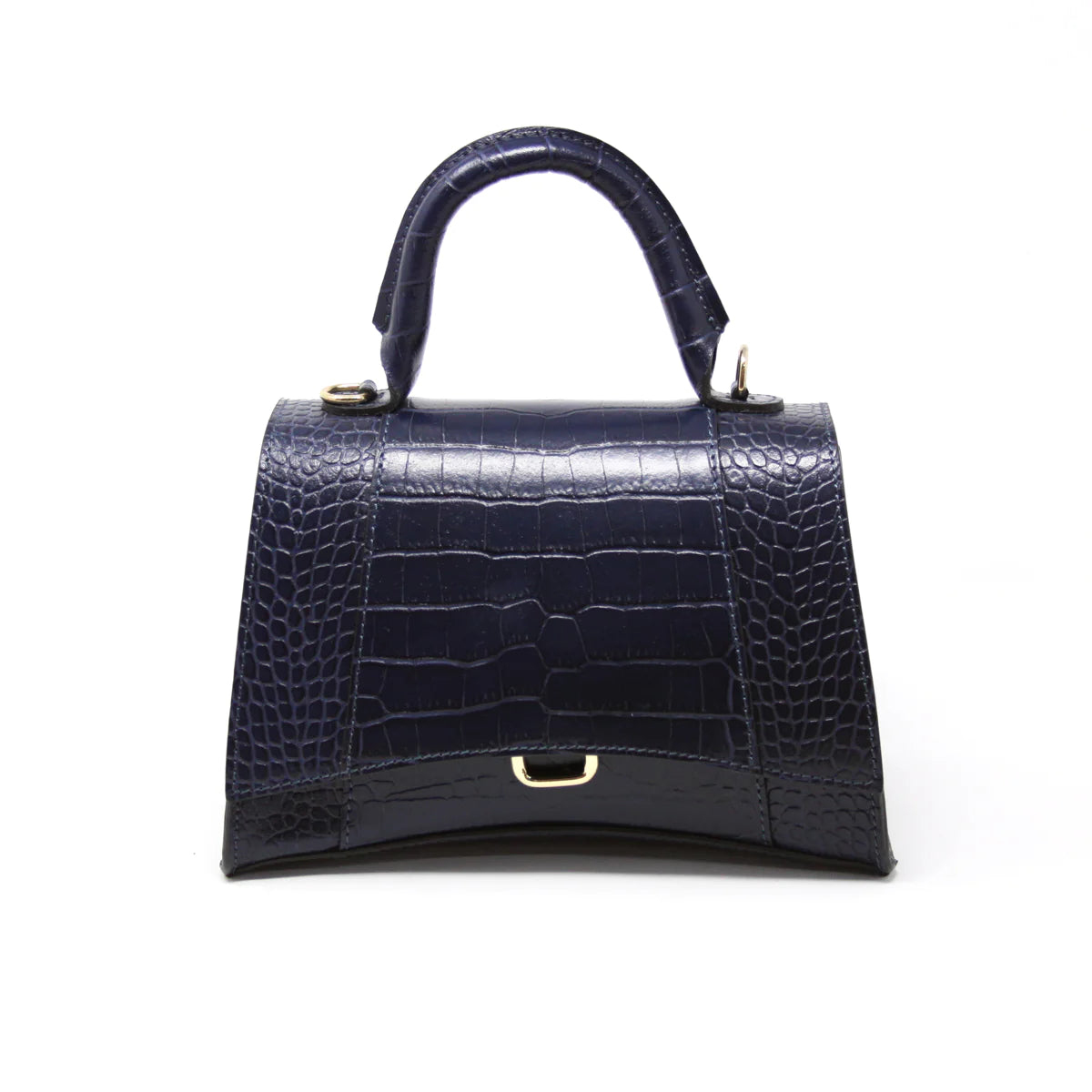 Navy Leather Handbag