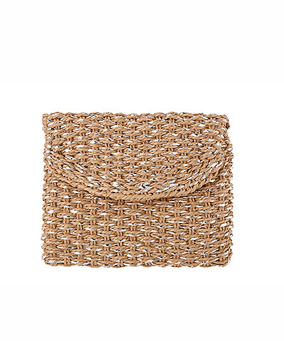 Metallic Flipover Clutch