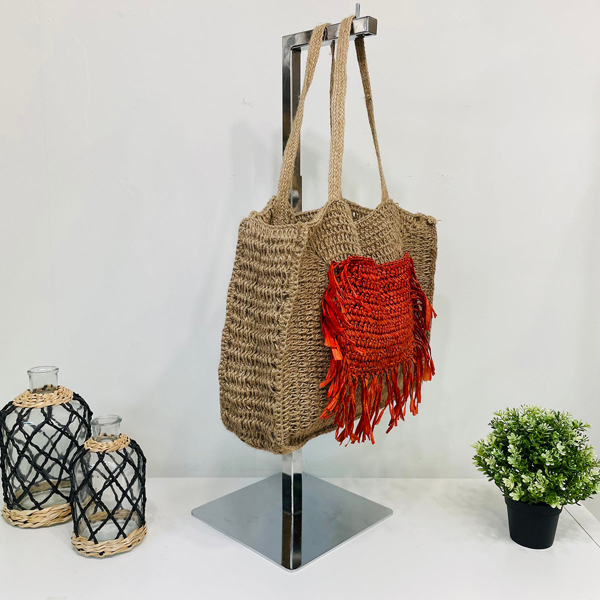 Lana Jute Bag | Red