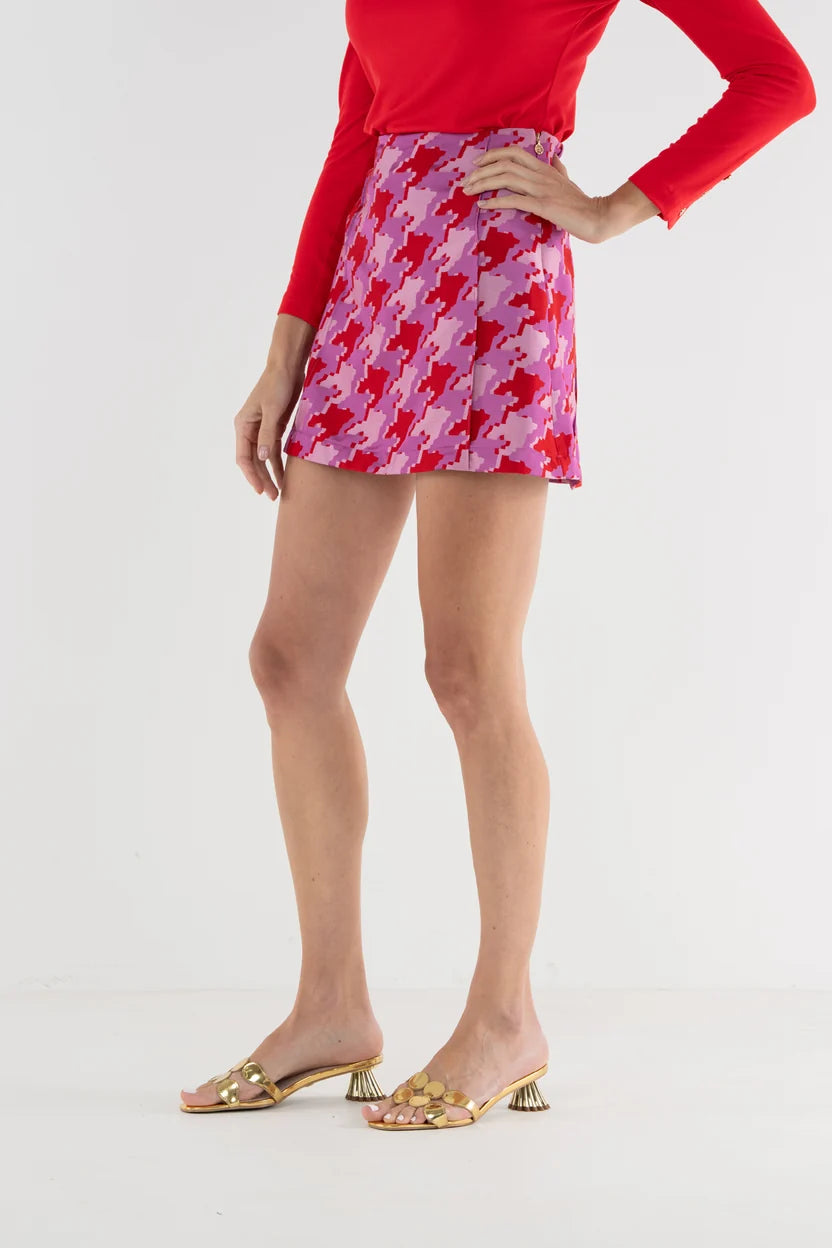 Social Skirt | Houndstooth