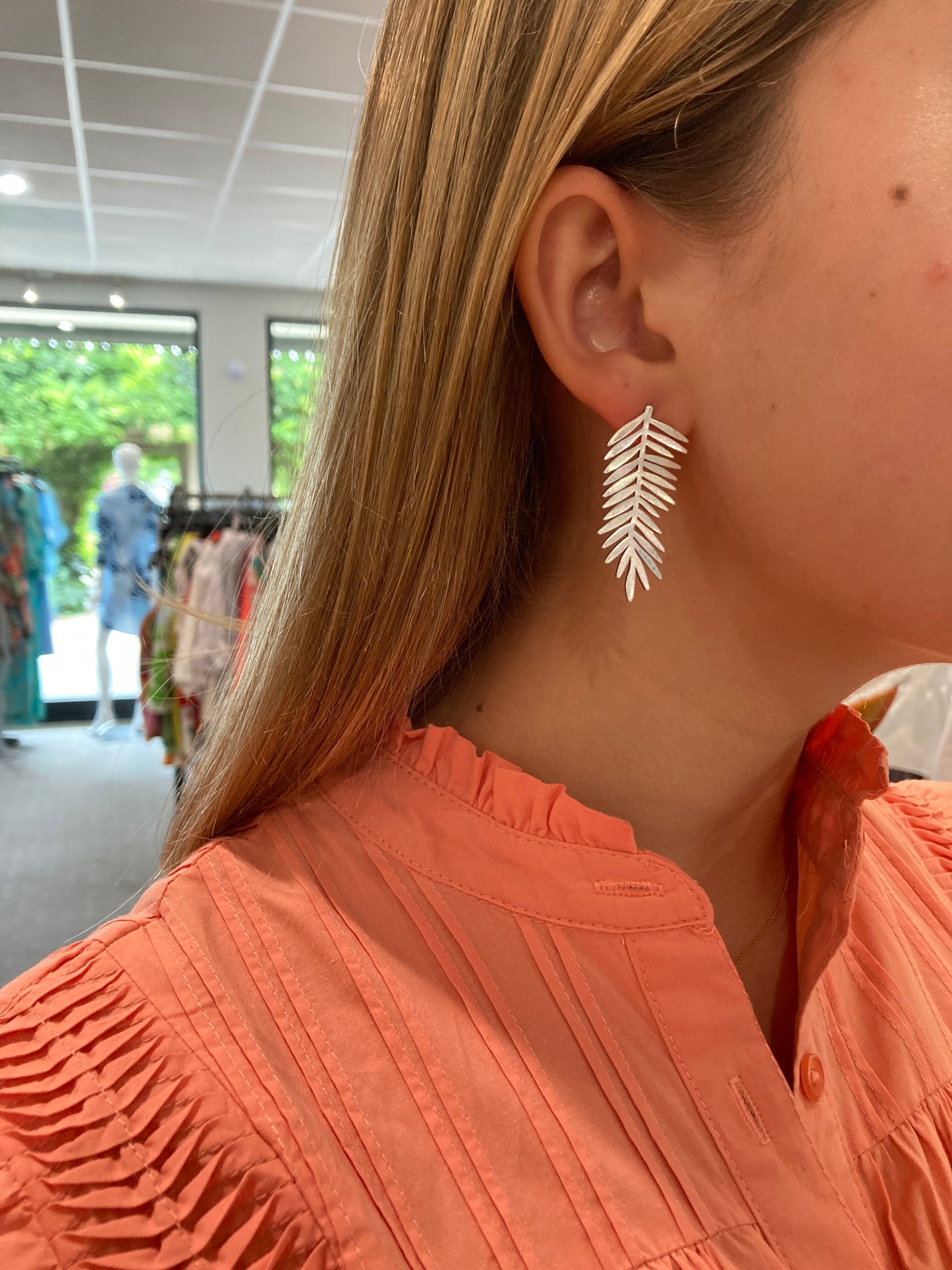 Palm Leaf Earrings