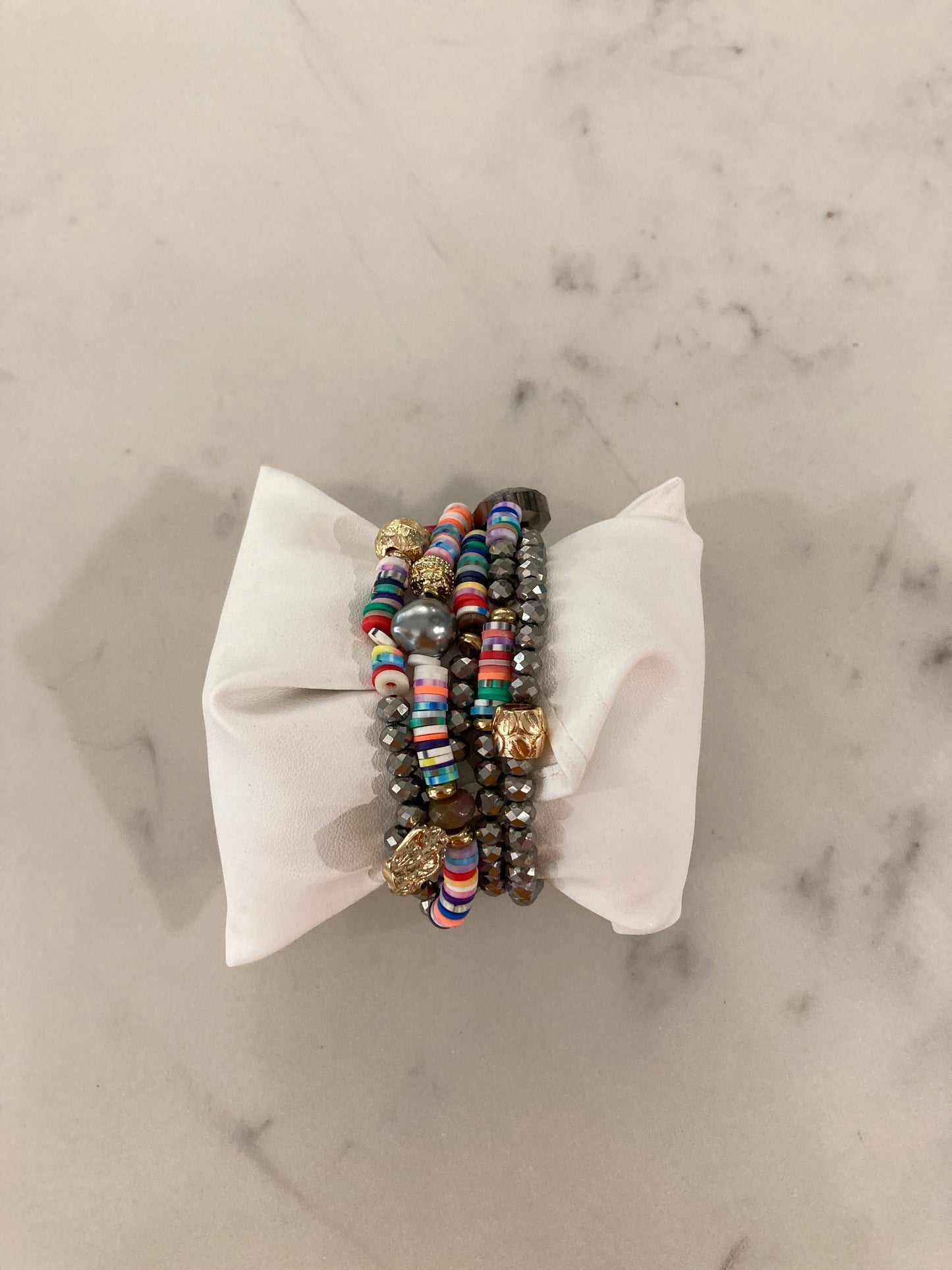 Hematite Charm Bracelet
