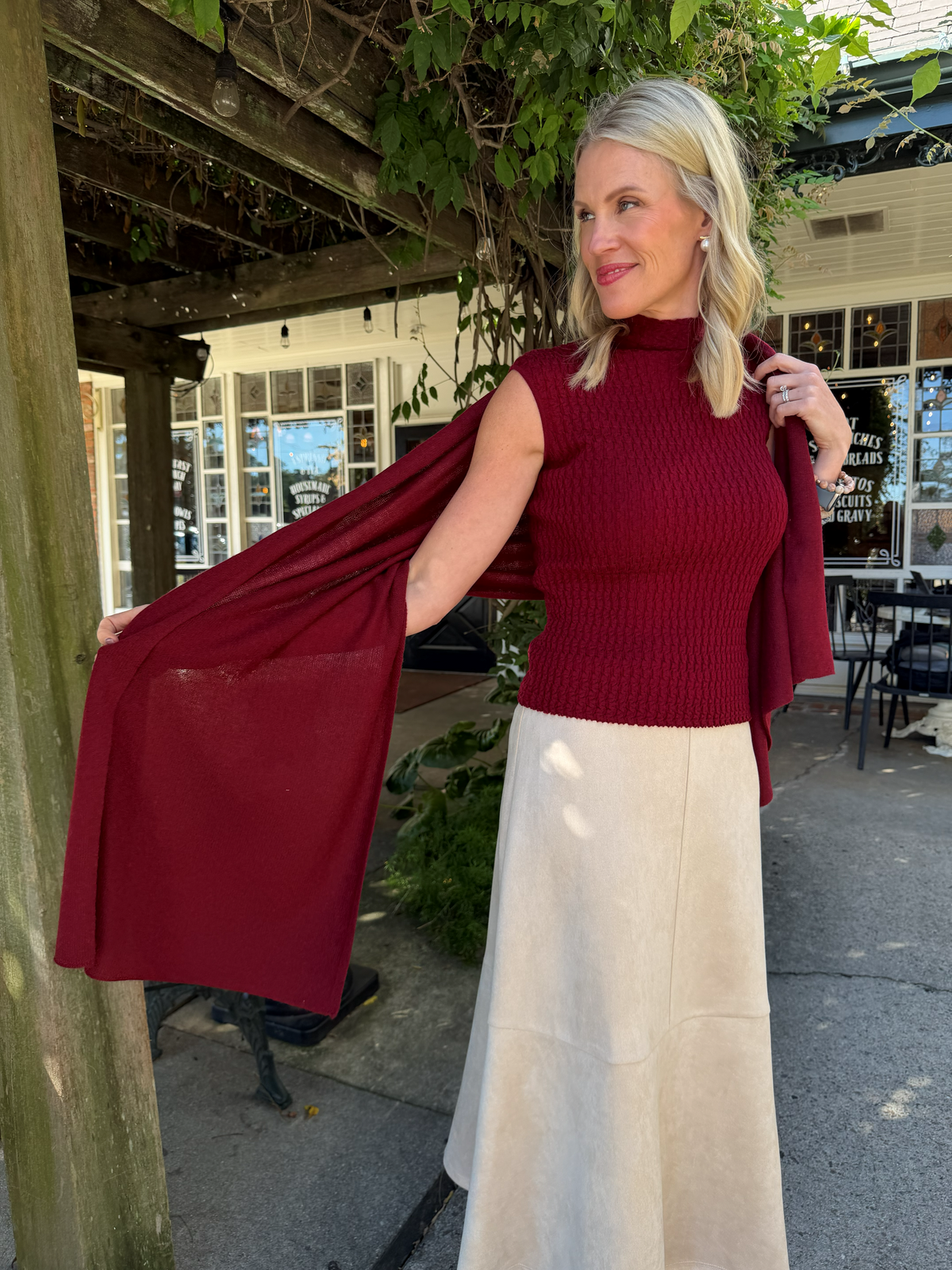 Cashmere Scarf | Aubergine