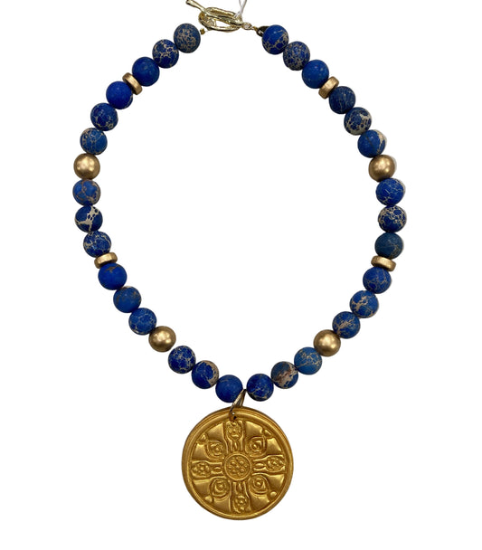 Holly Cross Necklace