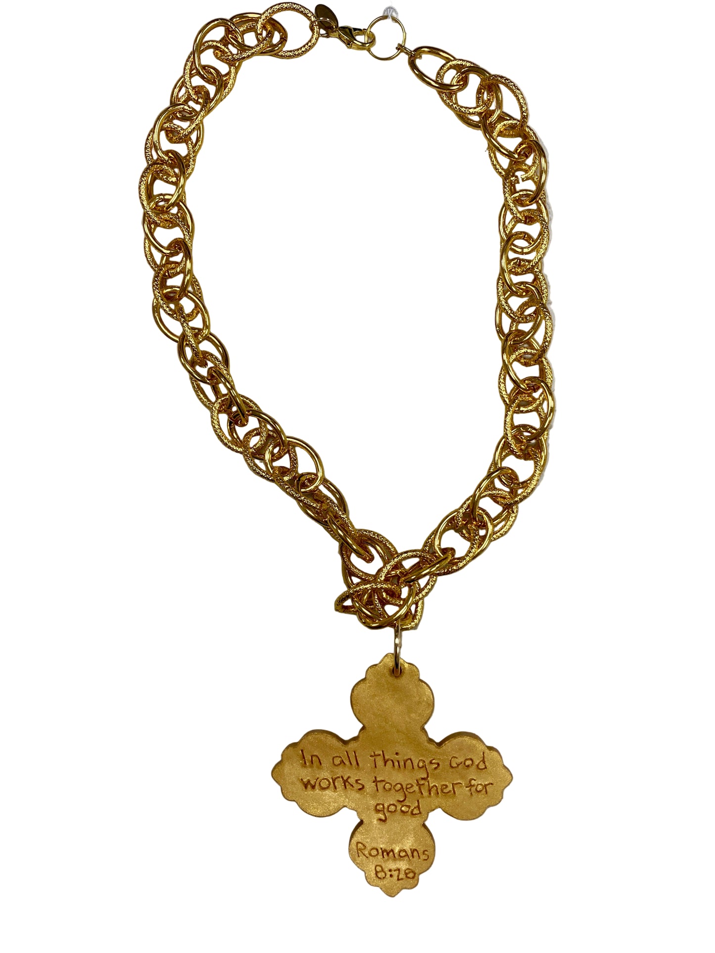 Gold Andrea Cross Necklace