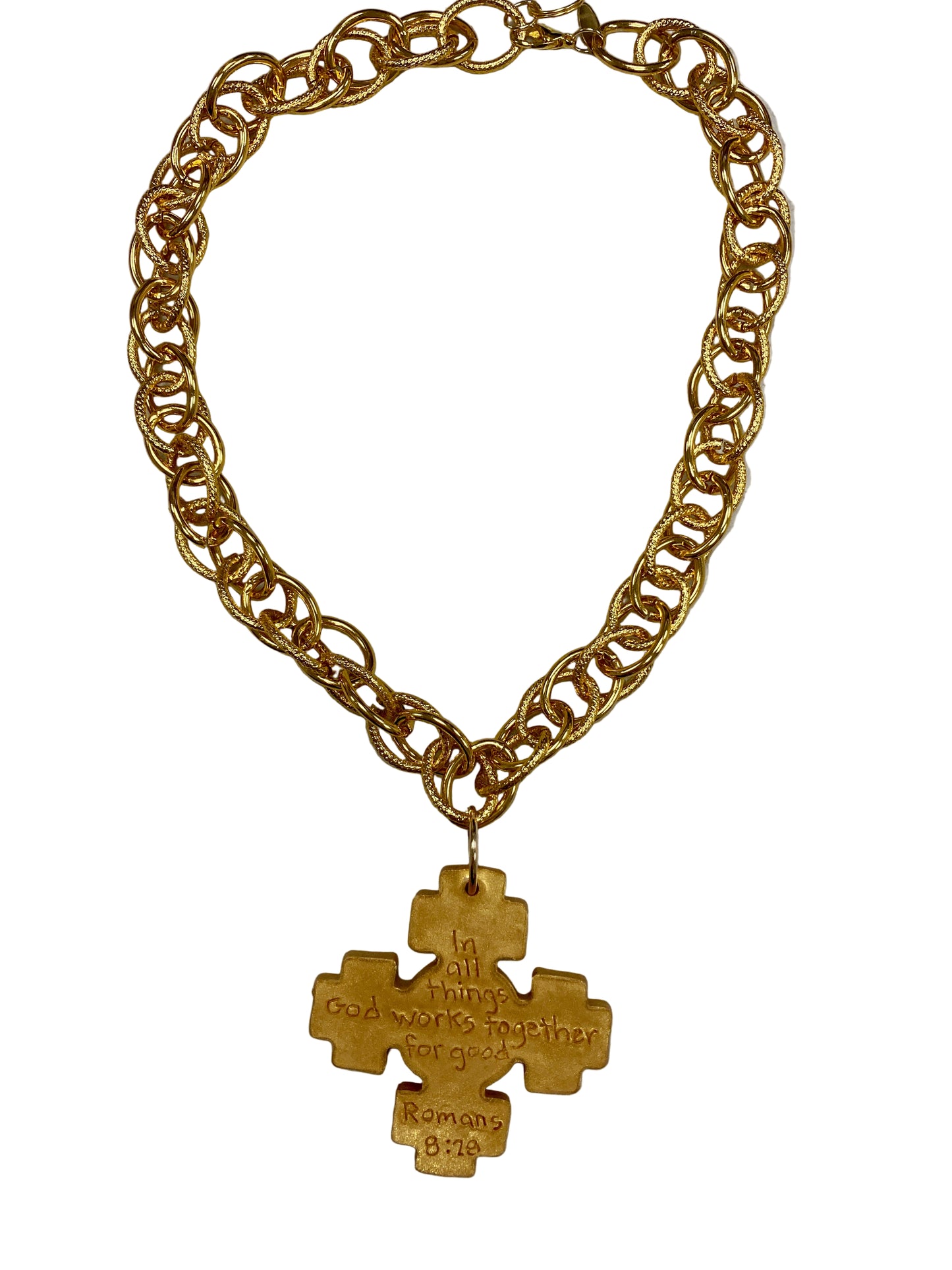 Gold Becky Cross Necklace