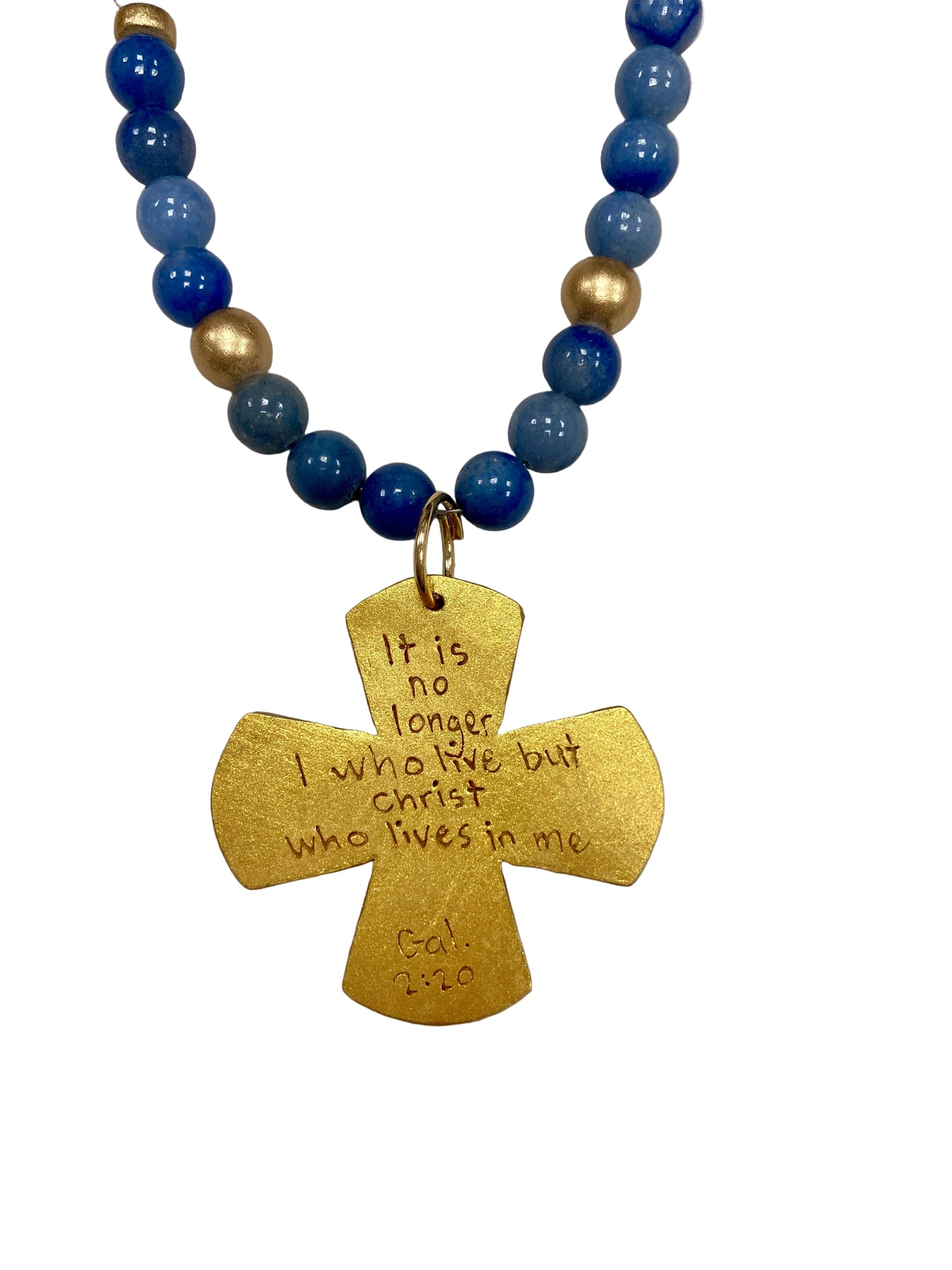 Kristin Cross Necklace | Blue