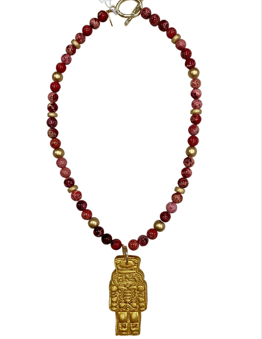 Nutcracker Necklace | Red