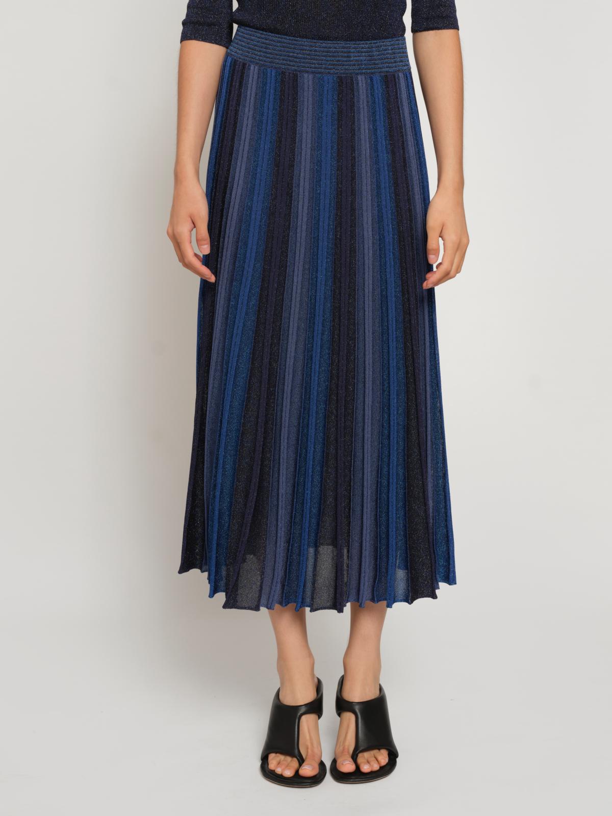 Gala Pleated Skirt | Dk Blues