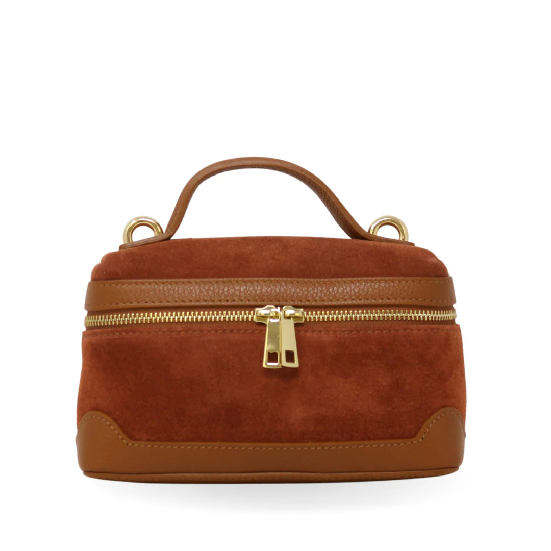 Bucket Crossbody | Brick/Camel