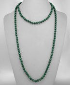 Malachite 60" Necklace