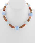 Stone + Bead Necklace