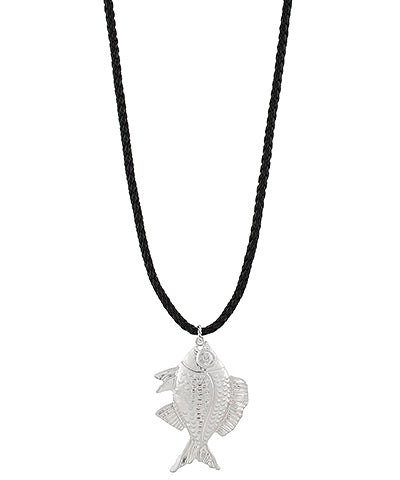 Fish Necklace | Black
