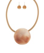 Round & Cord Choker | Brown