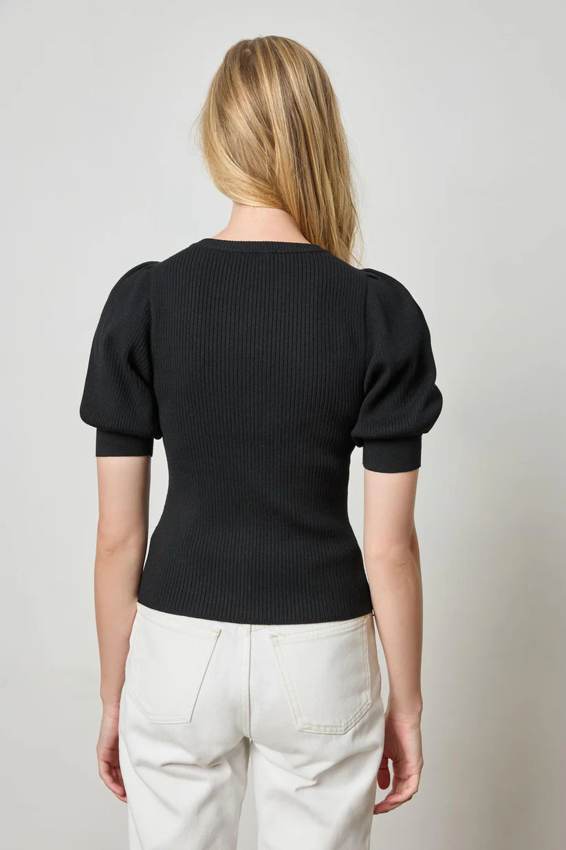 Henley Sweater | Black