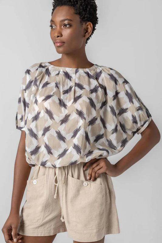 Tie Waist Top | Neutral