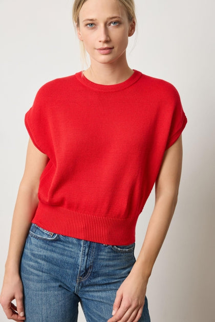 Wedge Sweater | Scarlet