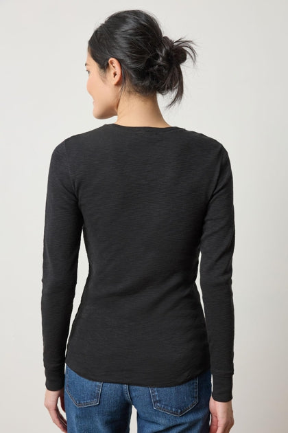 Black L/S Crew Tee