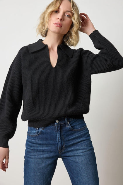 Keyhole Rib Sweater