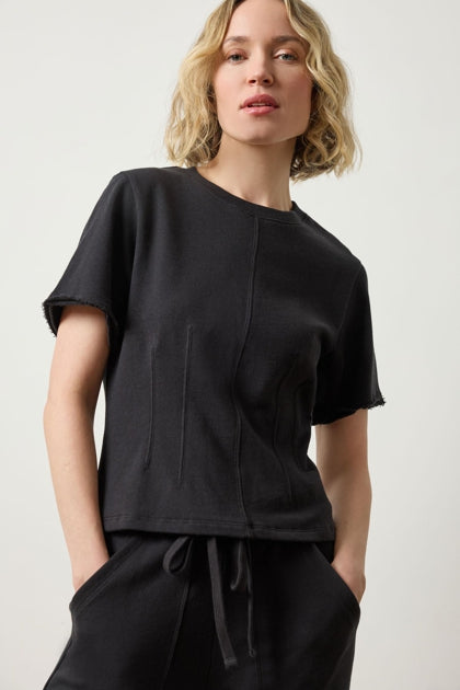 Darted Elbow Sleeve Tee