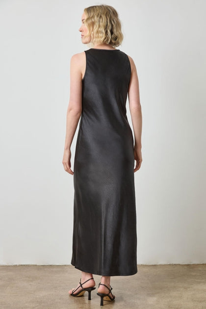 Satin Bias Maxi Dress