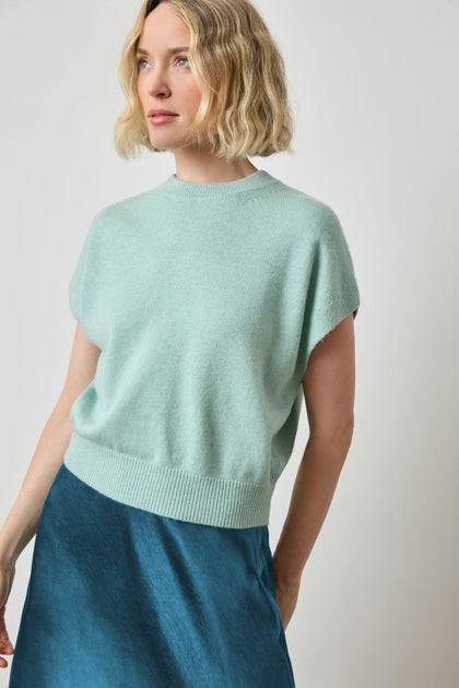 Banded Bottom Wedge Sweater | Frost