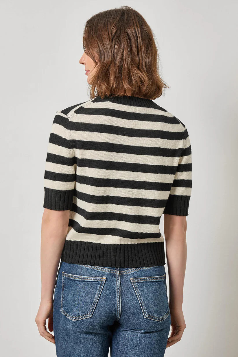 Stripe Button Cardigan