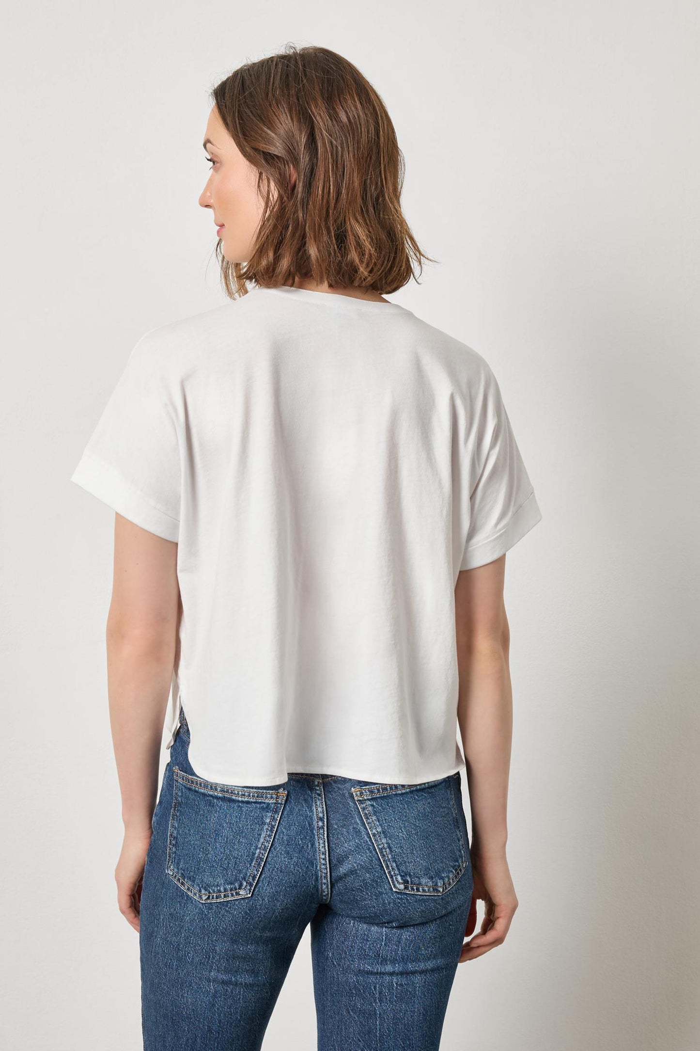 Cuffed Button Down Blouse