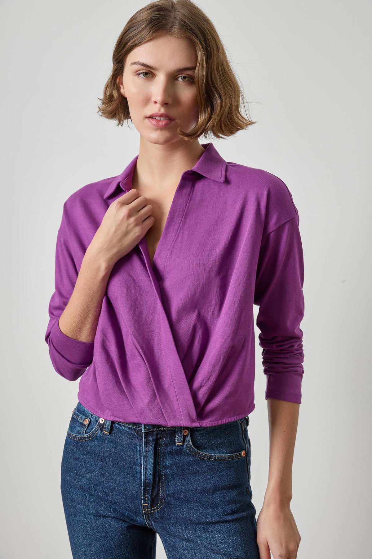 Faux Wrap Top