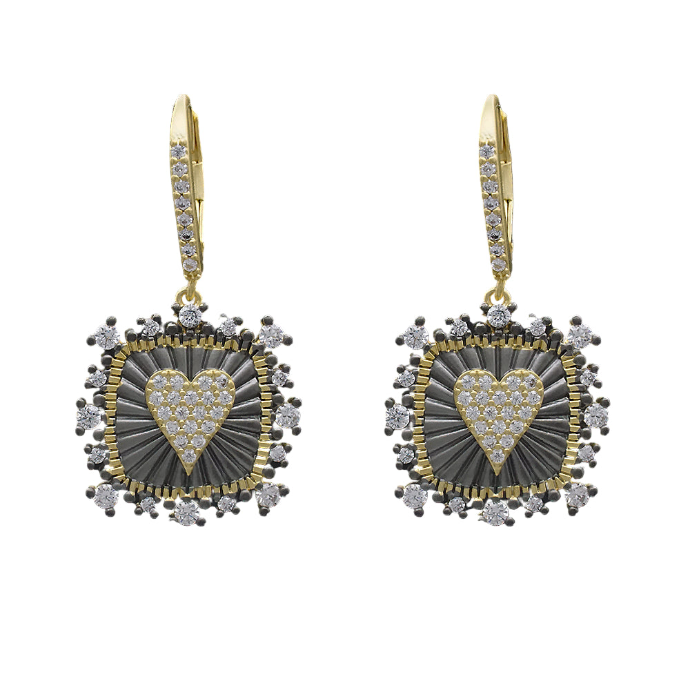 Pave Heart Dangle