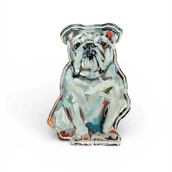 Acrylic Bulldog | White