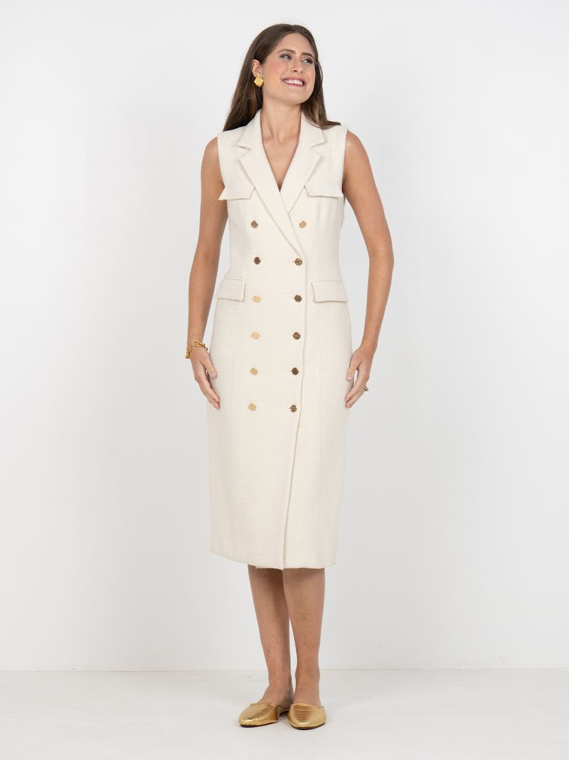 Kelly Dress | Winter White