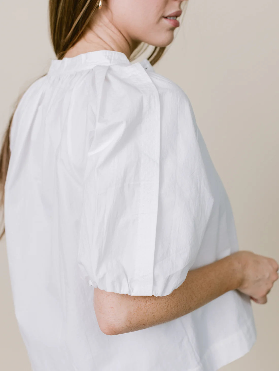 Henley Top | White
