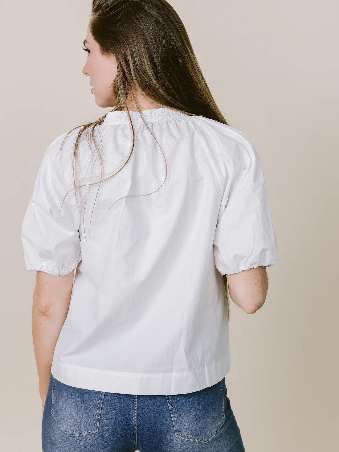 Henley Top | White