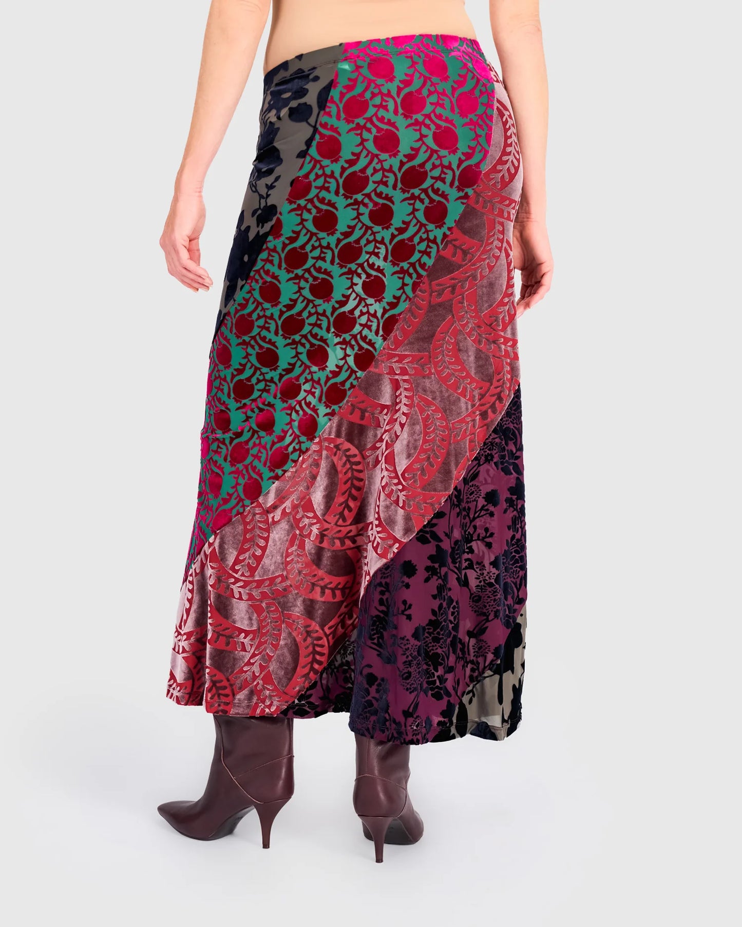Cut Velvet Skirt