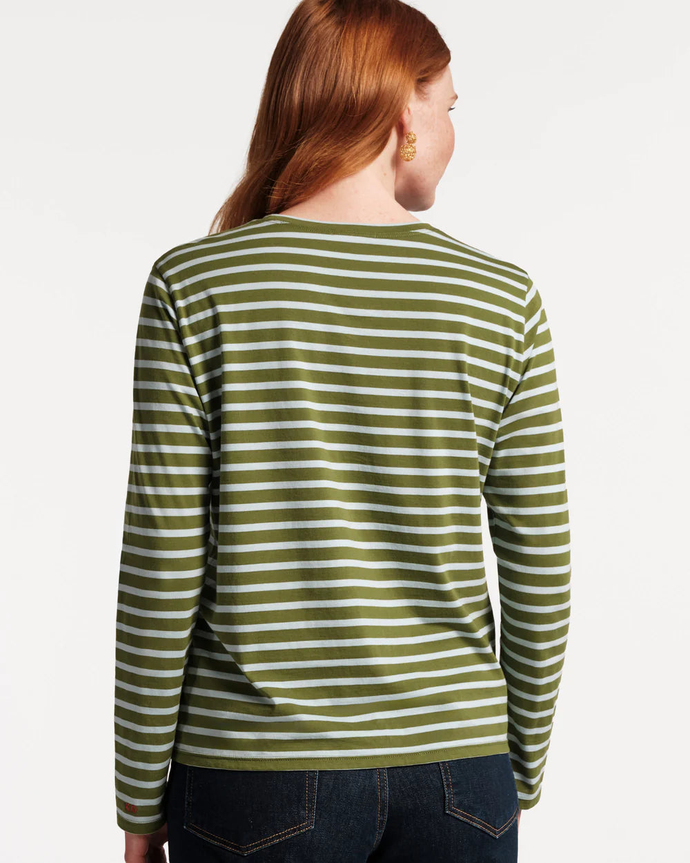 Long Sleeve Striped T | Blue