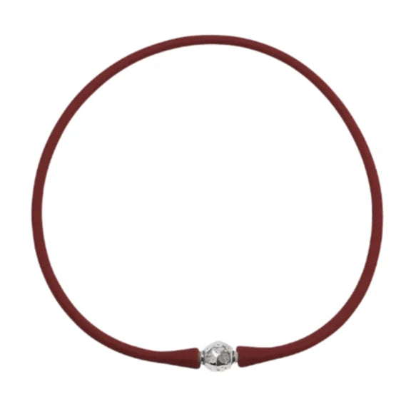 Florence Necklace | Red/Silver